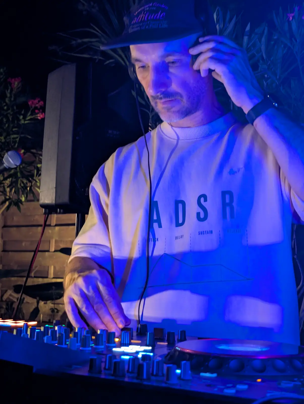 DJ playing at night at Porto Montenegro Studios